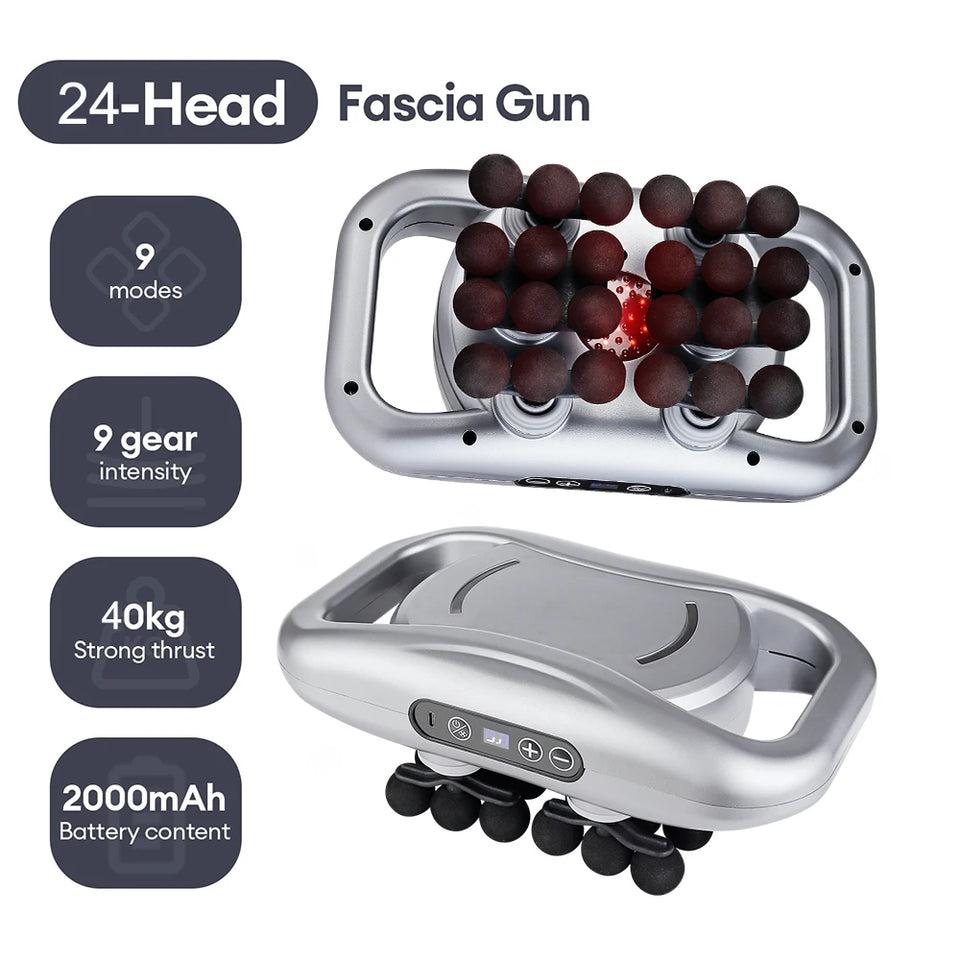 30-Head Massage Gun – High-Frequency Vibration Deep Tissue Muscle Massager