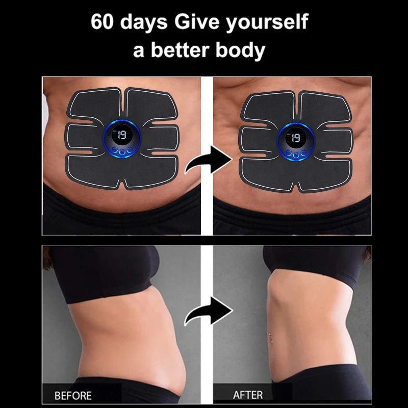 Electrical Muscle Stimulator Massager – Abs, Buttocks, Arms, Legs & Hips Toner for Fitness Training