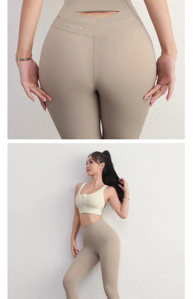 2024 Seamless Peach-Lift Yoga Pants – High-Waist Breathable Fitness Leggings for Women