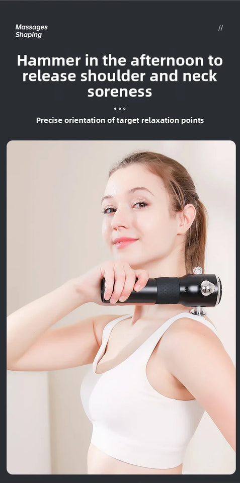 High-Frequency Fascia Massage Gun – 3-Speed Full Body Muscle Relaxation Tool