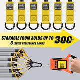 300 lbs Heavy-Duty Resistance Bands with Handles – Strength Training & Physiotherapy Exercise Strap