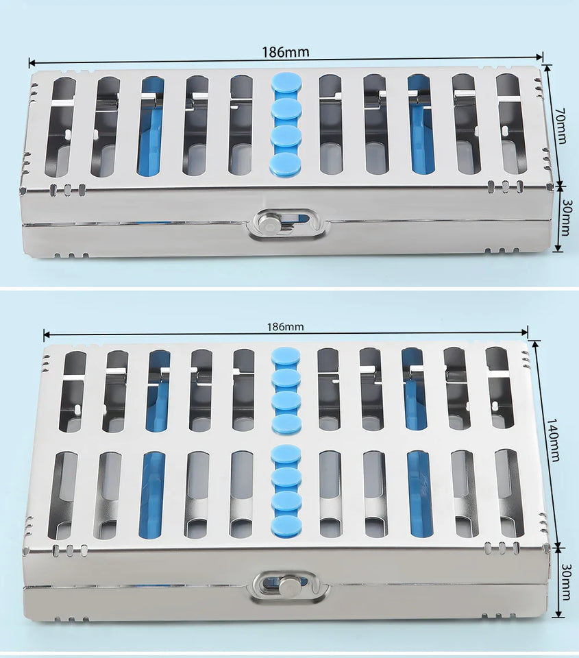 AZDENT Dental Sterilization Rack – Autoclavable Surgical Cassette & Disinfection Tray