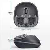 Nekteck Foot Massager Heating Therapy Air Compression Shiatsu Knead Roller Muscle Relaxation Electric Foot Massage Machine