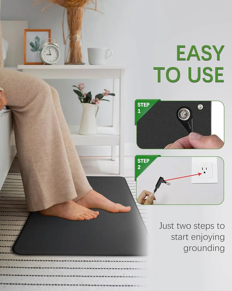 30X60CM Earthing Mat Grounding Pad for Improves Sleep,Enhanced Circulation,Reduces Inflammation & Pain Grounding Mat for Desk