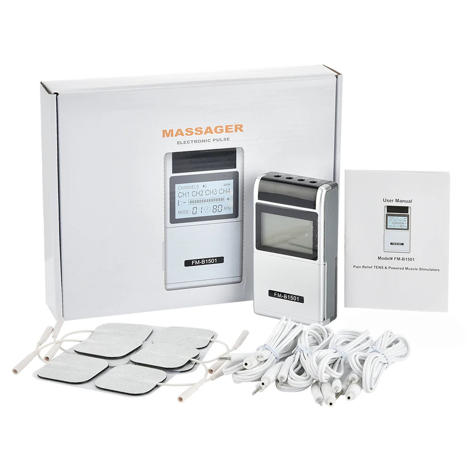 15 Modes EMS Electric Muscle Stimulator TENS Physiotherapy Pulse Full Body Massager Machine Pain Relief Health Care Device