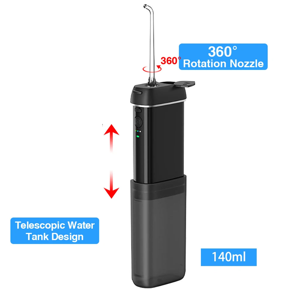 Portable High-Pressure Water Flosser & Oral Irrigator for Teeth
