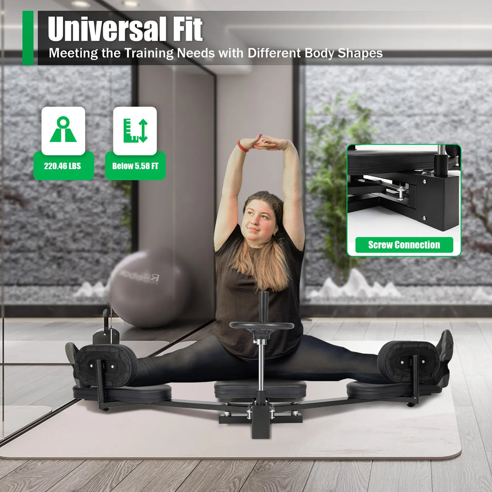 220 lbs Heavy-Duty Pro Leg Stretcher – Yoga & Flexibility Training Machine for Home Gym