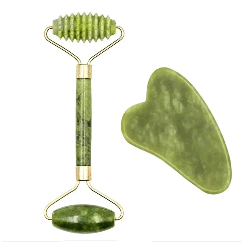 Natural Jade Face Massager Gua Sha Stone Face  Guasha Masaje Facial Board Acupoint Eye Care SPA Massager Tool massage visage