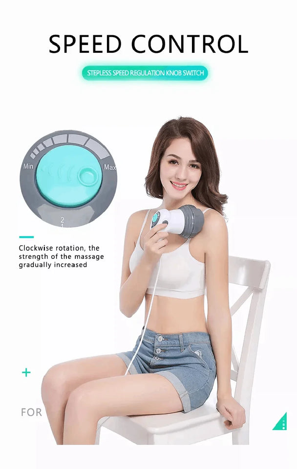 Body Electric Massager Anti Cellulite Portable Fat Slimming Health Care Massage Instrument Vibration Cervical Spine Neck Waist