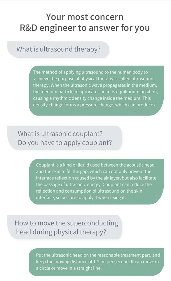 Portable Pain Relief Devices Therapeutic Physiotherapy Equipment Ultrasound Machine For Arthritis Physical Therapy Body Massager