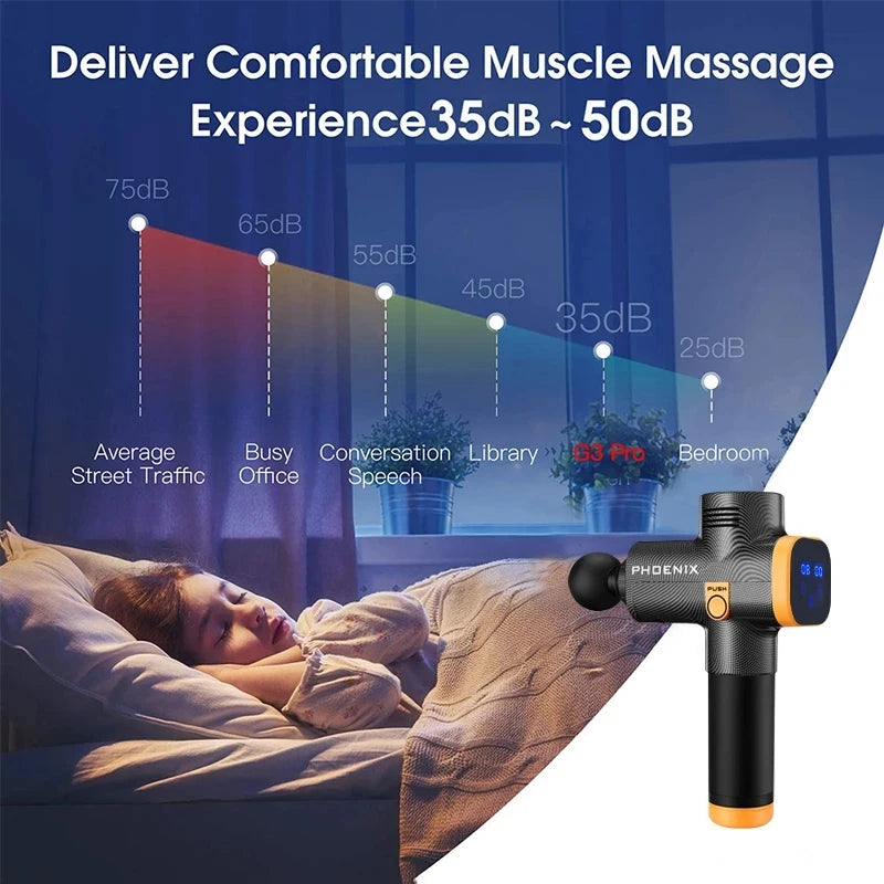 Phoenix A2 Massage Gun – Deep Tissue Muscle Massager for Pain Relief & Full Body Relaxation