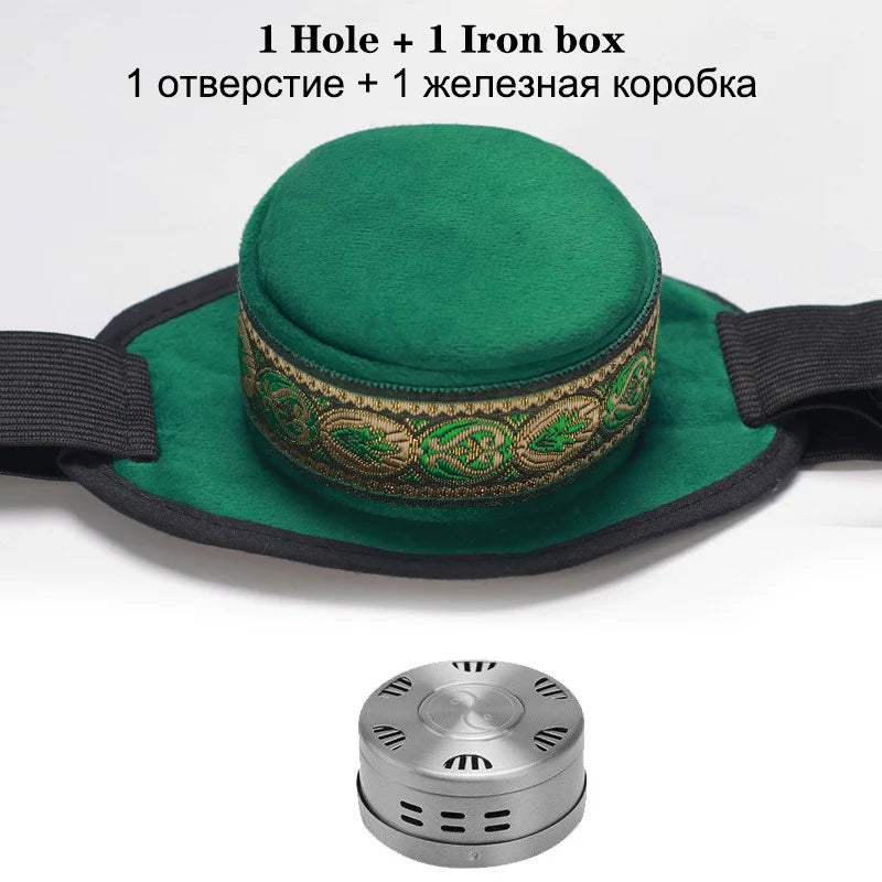 Brass Copper Box Smokeless Moxibustion Bag hierbas medicinales Burner Moxa Therapy Body Acupoint Meridian Warm Massage