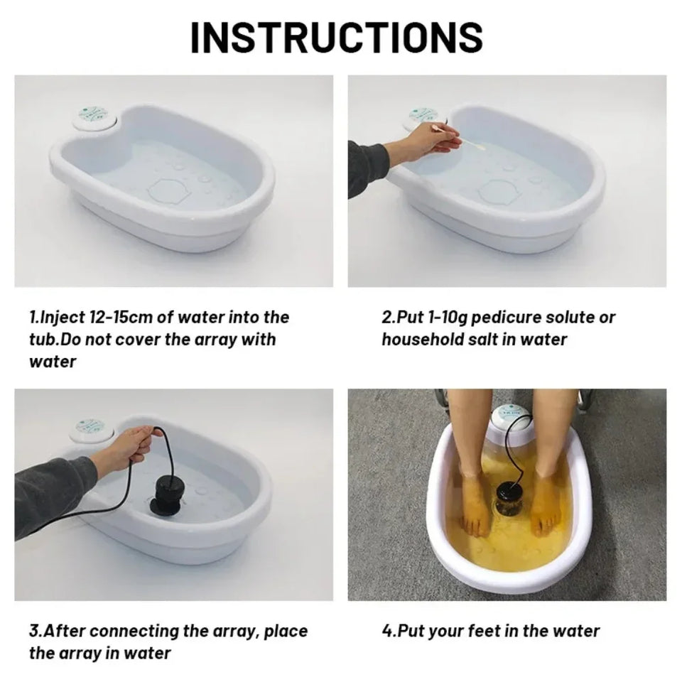 Ion Electric Foot Spa Massager Machine with Vibration Whirlpool Heating & Bubble for Ultimate Foot Relaxation and Care