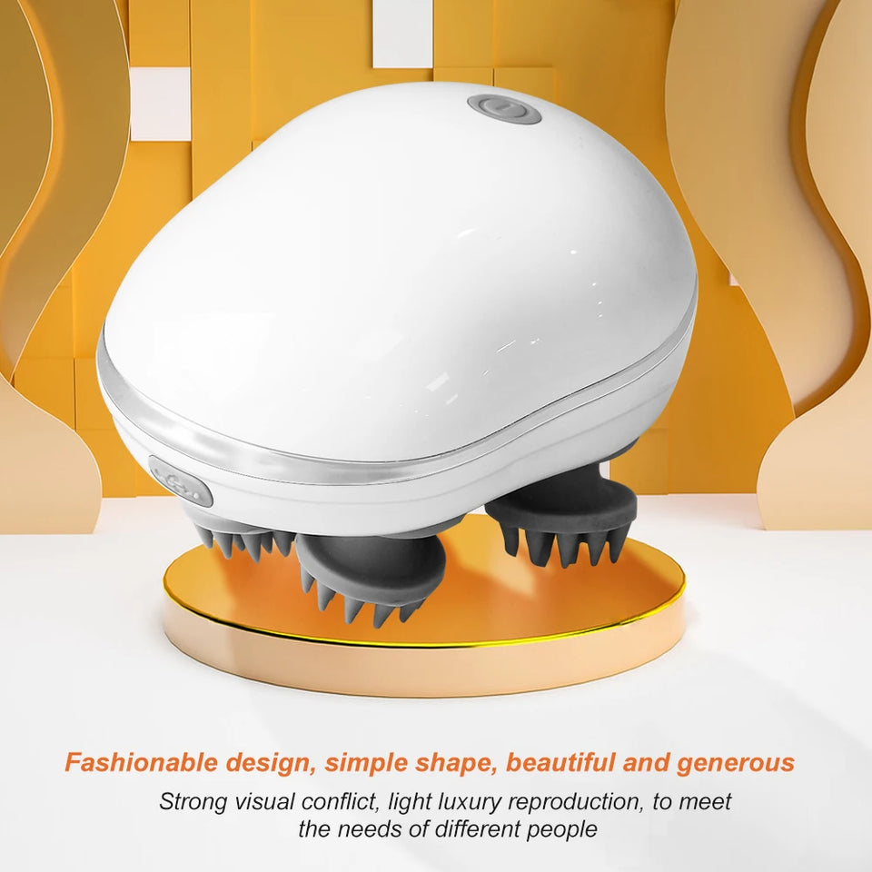 Electric Scalp Head Massager Head Body Massager for Hair Growth Stress Relax Head Massager Health Care