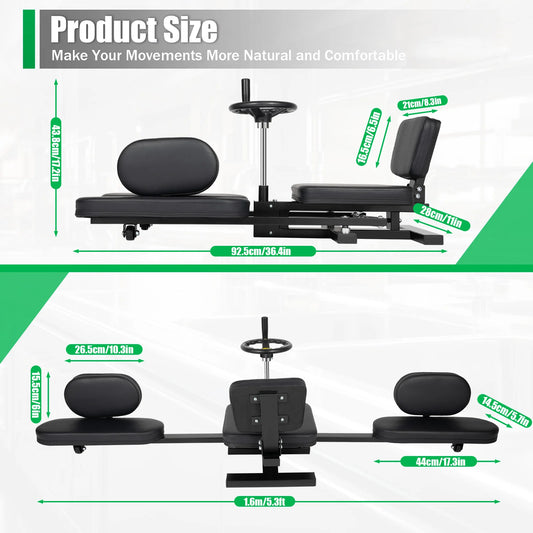 220 lbs Heavy-Duty Pro Leg Stretcher – Yoga & Flexibility Training Machine for Home Gym