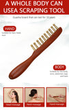 10-Teeth Copper & Wood Massager Comb for Head Meridian Therapy and Relaxation